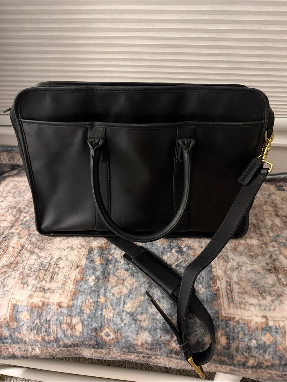Vintage Coach Legacy Zip Briefcase (Style #0538)